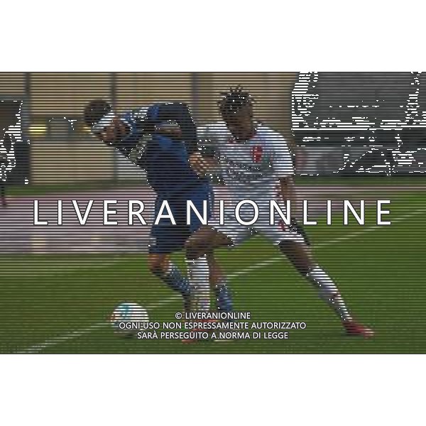 Campionato Italiano di Calcio Serie C - Lega Pro 2019/2020 Padova, Italia 24/11/2019 Padova vs Rimini Nella foto: Luca Zamparo (Rimini) ostacolato da BARAYE Joel (Padova) ©Ettore Griffoni-Alessio Marini/AGENZIA ALDO LIVERANI SAS