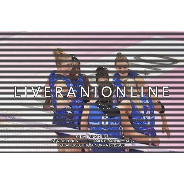 Campionato Italiano di Volley Serie A1 Femminile 2019/2020 Firenze, Italia 24/11/2019 Il Bisonte Firenze vs Zanetti Bergamo Nella foto: Esultanza Il Bisonte Firenze FOTO LISA GUGLIELNI-ALESSIO MARINI-AG ALDO LIVERANI SAS