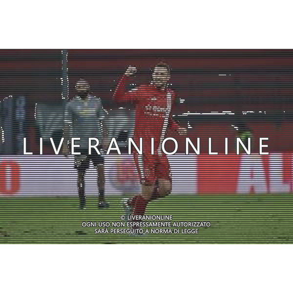 Rigoni esulta dopo il suo gol dell’1 a 0 Monza Monza vs Alessandria Campionato Serie C girone A - 16° giornata Monza 24-11-2019 - Stadio Brianteo foto Roberto Garavaglia - ag. Aldo Liverani sas