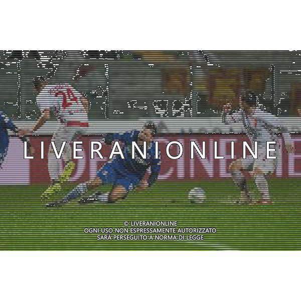 Campionato Italiano di Calcio Serie C - Lega Pro 2019/2020 Padova, Italia 24/11/2019 Padova vs Rimini Nella foto: Fallo di PELAGATTI Carlo (Padova) su Federico Gerardi (Rimini) ©Ettore Griffoni- Alessio Marini/AGENZIA ALDO LIVERANI SAS