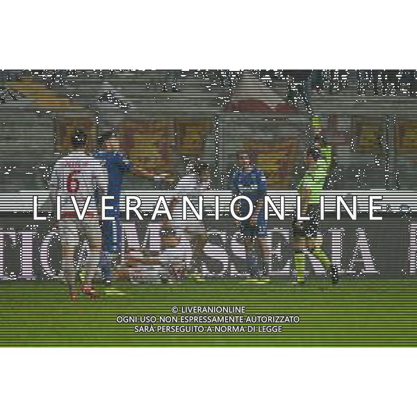 Campionato Italiano di Calcio Serie C - Lega Pro 2019/2020 Padova, Italia 24/11/2019 Padova vs Rimini Nella foto: Ammonizione di Matias Mancini (Rimini) ©Ettore Griffoni- Alessio Marini/AGENZIA ALDO LIVERANI SAS