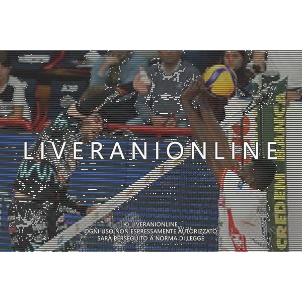 Campionato Italiano di Volley Superlega Serie A 2019/2020 Perugia, Italia 24/11/2019 Sir Safety Conad Perugia vs Consar Ravenna Nella foto: filippo lanza (n.10 schiacciatore sir safety conad perugia) schiaccia FOTO LORIS CERQUIGKINI-ALESSIOMARINI-AG ALDO LIVERANI SAS