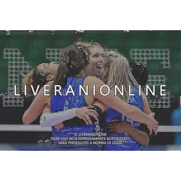 Campionato Italiano di Volley Serie A1 Femminile 2019/2020 Firenze, Italia 24/11/2019 Il Bisonte Firenze vs Zanetti Bergamo Nella foto: Esultanza Il Bisonte Firenze FOTO LISA GUGLIELMI-ALESSIO MARINI-AG ALDO LIVERANI SAS