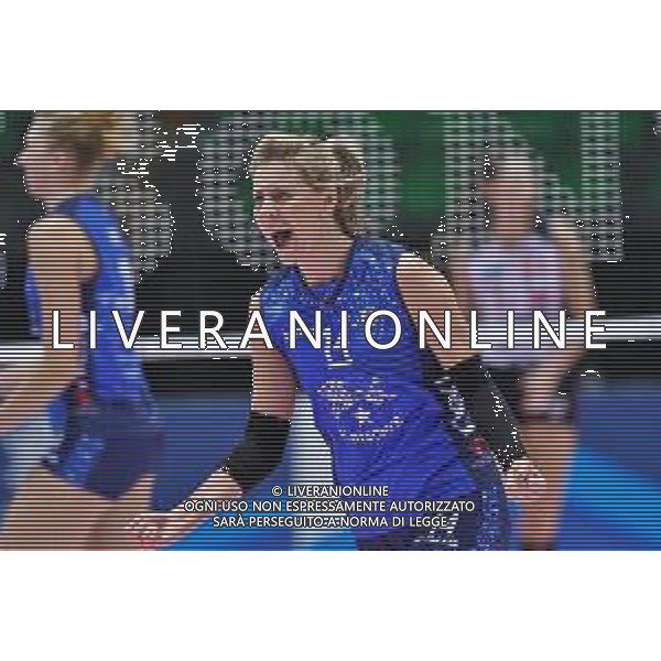 Campionato Italiano di Volley Serie A1 Femminile 2019/2020 Firenze, Italia 24/11/2019 Il Bisonte Firenze vs Zanetti Bergamo Nella foto: Laura Dijkema (Il Bisonte Firenze) esulta FOTO LISA GUGLIELMI-ALESSIO MARINI-AG ALDO LIVERANI SAS