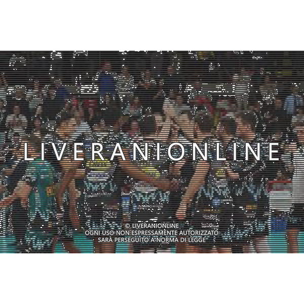 Campionato Italiano di Volley Superlega Serie A 2019/2020 Perugia, Italia 24/11/2019 Sir Safety Conad Perugia vs Consar Ravenna Nella foto: sir esulta a fine gara per la vittoria FOTO LORIS CERQUIGLINI-ALESSIO MARINI-AG ALDO LIVERANI SAS