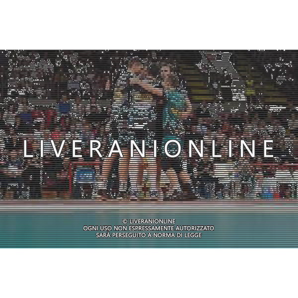 Campionato Italiano di Volley Superlega Serie A 2019/2020 Perugia, Italia 24/11/2019 Sir Safety Conad Perugia vs Consar Ravenna Nella foto: sir esulta FOTO LORIS CERQUIGLINI-ALESSIO MARINI-AG ALDO LIVERANI SAS