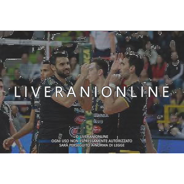 Campionato Italiano di Volley Superlega Serie A 2019/2020 Verona, Italia 24/11/2019 Calzedonia Verona vs Vero Volley Monza Nella foto: Starting six Calzedonia Verona FOTO ROBERTO TOMMASINI-ALESSIO MARINI-AG ALDO LIVERANI SAS