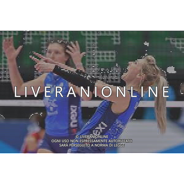 Campionato Italiano di Volley Serie A1 Femminile 2019/2020 Firenze, Italia 24/11/2019 Il Bisonte Firenze vs Zanetti Bergamo Nella foto: Laura Dijkema (Il Bisonte Firenze) esulta FOTO LISA GUGLIELMI-ALESSIO MARINI-AG ALDO LIVERANI SAS