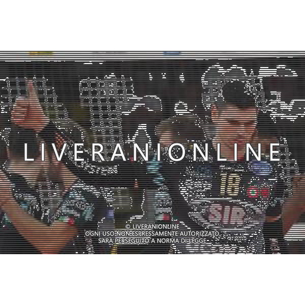 Campionato Italiano di Volley Superlega Serie A 2019/2020 Perugia, Italia 24/11/2019 Sir Safety Conad Perugia vs Consar Ravenna Nella foto: mirko podrascanin (n.18 centrale sir safety conad perugia) FOTO LORIS CERQUIGLINI-ALESSIO MARINI-AG ALDO LIVERANI SAS