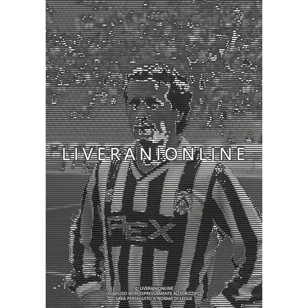 RETROSPETTIVA GIUSEPPE DOSSENA CALCIATORE NELLA FOTO GIUSEPPE DOSSENA CON LA MAGLIA DELL \'UDINESE CALCIO AG ALDO LIVERANI SAS
