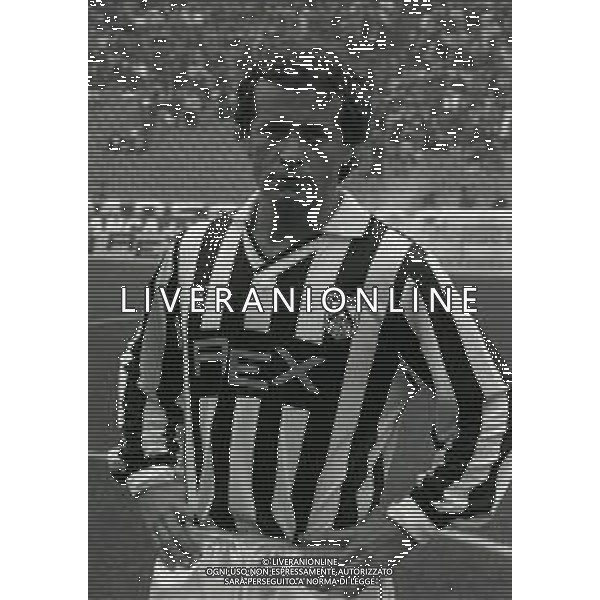 RETROSPETTIVA GIUSEPPE DOSSENA CALCIATORE NELLA FOTO GIUSEPPE DOSSENA CON LA MAGLIA DELL \'UDINESE CALCIO AG ALDO LIVERANI SAS