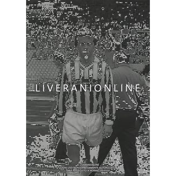 RETROSPETTIVA GIUSEPPE DOSSENA CALCIATORE NELLA FOTO GIUSEPPE DOSSENA CON LA MAGLIA DELL \'UDINESE CALCIO AG ALDO LIVERANI SAS