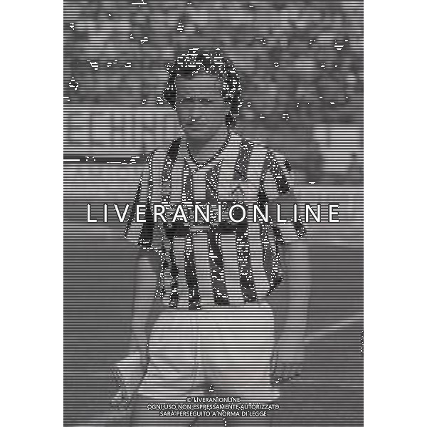 RETROSPETTIVA GIUSEPPE DOSSENA CALCIATORE NELLA FOTO GIUSEPPE DOSSENA CON LA MAGLIA DELL \'UDINESE CALCIO AG ALDO LIVERANI SAS
