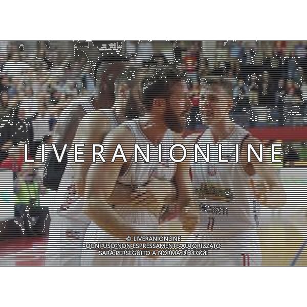 IMOLA 25 11 2019 LE NATURELLE IMOLA BASKET-URANIA MILANO 76-75 NELLA FOTO ROBERT FULTZ ESULTANZA DOPO CANESTRO DI STEFANO MASCIADRI IMOLA ROBERTO FULTZ ©SANNA/AGENZIA ALDO LIVERANI SAS