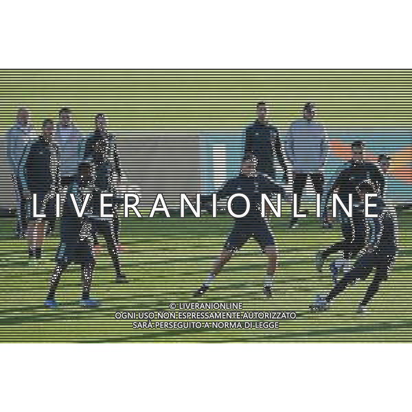 Torino 25.11.2019 Continassa Allenamento rifinitura Champions League Juventus Atletico Madrid ©Viganti/Agenzia Aldo Liverani Nella foto: i giocatori durante il torello ©/AGENZIA ALDO LIVERANI SAS