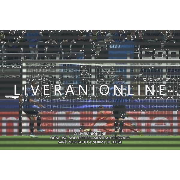 il gol su rigore di luis Muriel del 1 a 0 Atalanta Atalanta vs Dinamo Zagabria UEFA Champions League fase a gironi 5° giornata gruppo C Milano 26-11-2019 Stadio Giuseppe Meazza - San Siro foto Roberto Garavaglia - ag. Aldo Liverani sas