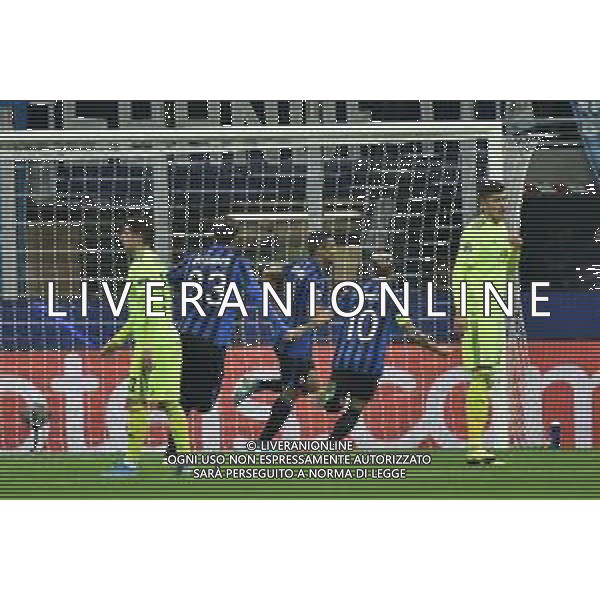 esultanza dopo il gol su rigore di luis Muriel del 1 a 0 Atalanta vs Dinamo Zagabria UEFA Champions League fase a gironi 5° giornata gruppo C Milano 26-11-2019 Stadio Giuseppe Meazza - San Siro foto Roberto Garavaglia - ag. Aldo Liverani sas