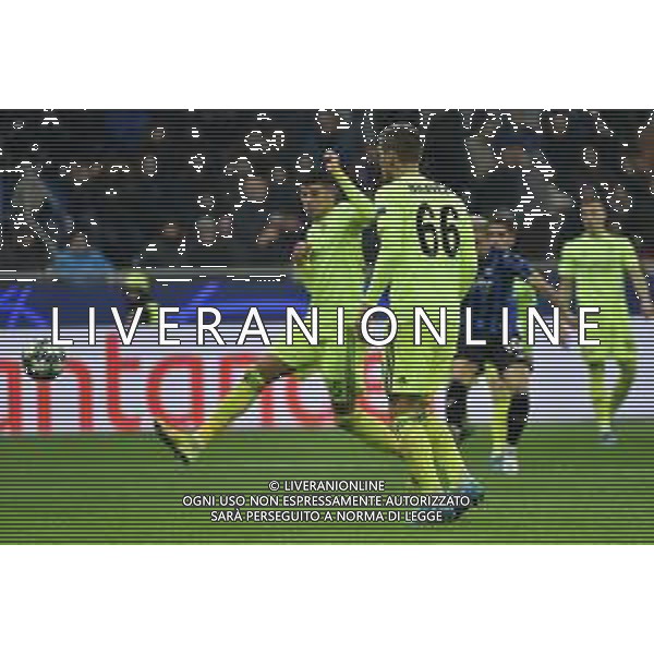 Gomez segna il gol del 2 a 0 Atalanta Atalanta vs Dinamo Zagabria UEFA Champions League fase a gironi 5° giornata gruppo C Milano 26-11-2019 Stadio Giuseppe Meazza - San Siro foto Roberto Garavaglia - ag. Aldo Liverani sas