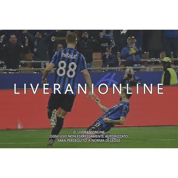 esultanza dopo il gol di Gomez del 2 a 0 Atalanta Atalanta vs Dinamo Zagabria UEFA Champions League fase a gironi 5° giornata gruppo C Milano 26-11-2019 Stadio Giuseppe Meazza - San Siro foto Roberto Garavaglia - ag. Aldo Liverani sas