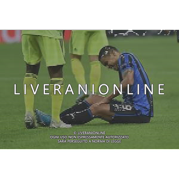 Muriel dolorante dopo un contrasto di gioco lascera’ il campo infortunato Atalanta vs Dinamo Zagabria UEFA Champions League fase a gironi 5° giornata gruppo C Milano 26-11-2019 Stadio Giuseppe Meazza - San Siro foto Roberto Garavaglia - ag. Aldo Liverani sas ©/AGENZIA ALDO LIVERANI SAS
