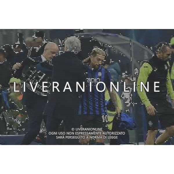 Gasperini e Gomez dopo il cambio - sostituzione Atalanta vs Dinamo Zagabria UEFA Champions League fase a gironi 5° giornata gruppo C Milano 26-11-2019 Stadio Giuseppe Meazza - San Siro foto Roberto Garavaglia - ag. Aldo Liverani sas