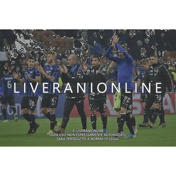 esultanza finale Atalanta Atalanta vs Dinamo Zagabria UEFA Champions League fase a gironi 5° giornata gruppo C Milano 26-11-2019 Stadio Giuseppe Meazza - San Siro foto Roberto Garavaglia - ag. Aldo Liverani sas