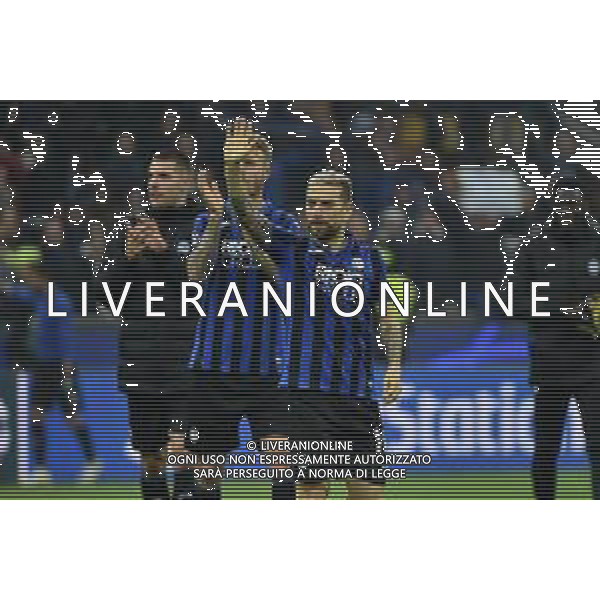 esultanza Gomez a fine gara Atalanta vs Dinamo Zagabria UEFA Champions League fase a gironi 5° giornata gruppo C Milano 26-11-2019 Stadio Giuseppe Meazza - San Siro foto Roberto Garavaglia - ag. Aldo Liverani sas