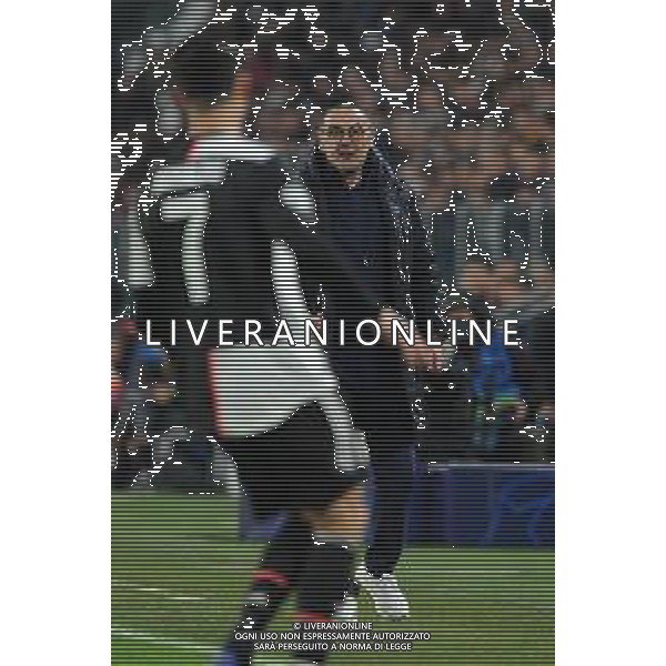Torino 26.11.2019 Allianz Stadium Juventus vs Atletico Madrid Champions League 2019/2020 ©Falzone/Agenzia Aldo Liverani Nella foto: maurizio sarri e cristiano ronaldo © /AGENZIA ALDO LIVERANI SAS