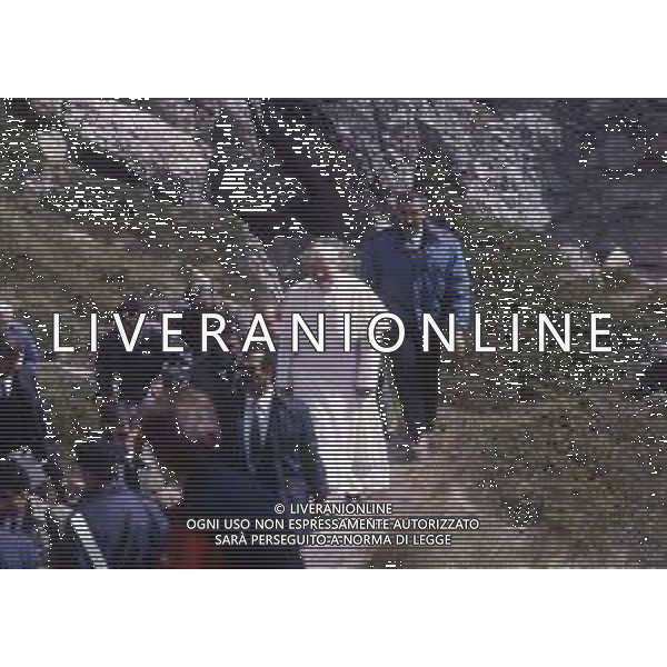 1986 MONTE BIANCO SANTA MESSA DI PAPA GIOVANNI II Karol Józef Wojtyła NELLA FOTO PAPA GIOVANNI II Karol Józef Wojtyła SUL MONTE BIANCO AG ALDO LIVERANI SAS