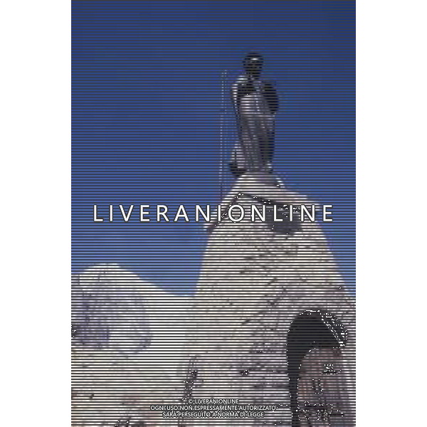 1986 MONTE BIANCO SANTA MESSA DI PAPA GIOVANNI II Karol Józef Wojtyła NELLA FOTO PAPA GIOVANNI II Karol Józef Wojtyła SUL MONTE BIANCO AG ALDO LIVERANI SAS