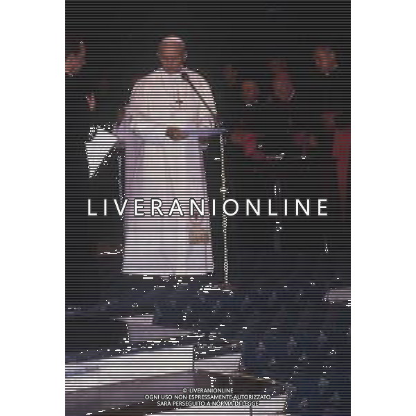 1986 MONTE BIANCO SANTA MESSA DI PAPA GIOVANNI II Karol Józef Wojtyła NELLA FOTO PAPA GIOVANNI II Karol Józef Wojtyła SUL MONTE BIANCO AG ALDO LIVERANI SAS