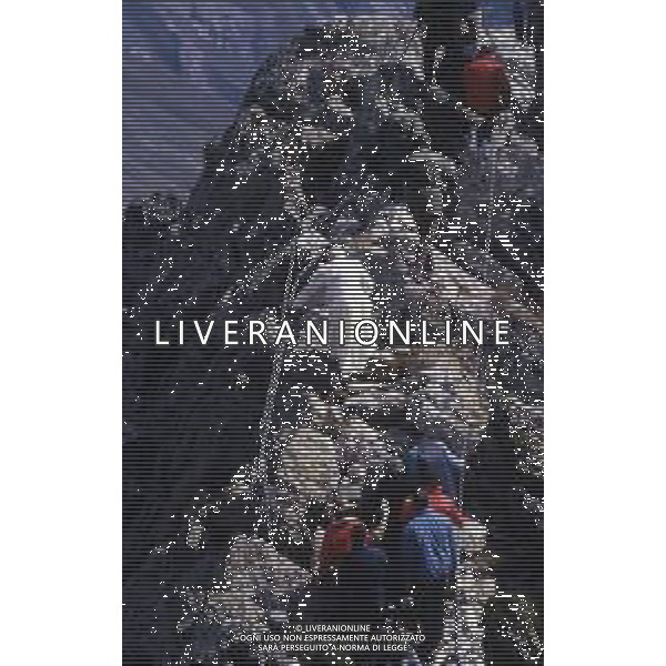 1986 MONTE BIANCO SANTA MESSA DI PAPA GIOVANNI II Karol Józef Wojtyła NELLA FOTO PAPA GIOVANNI II Karol Józef Wojtyła SUL MONTE BIANCO AG ALDO LIVERANI SAS