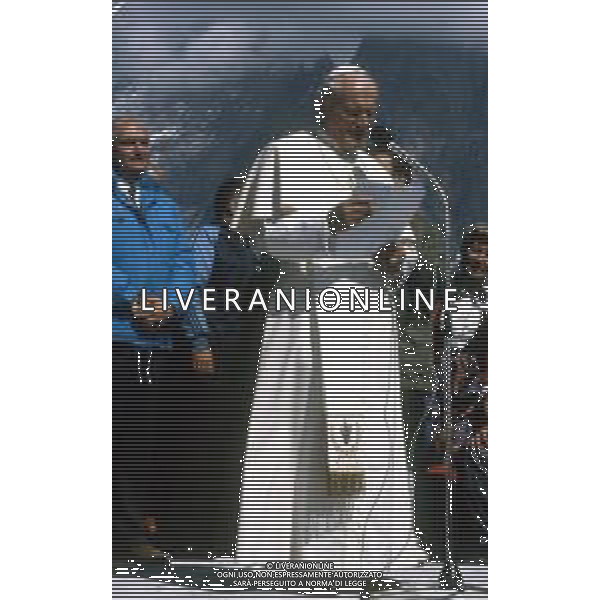 1986 MONTE BIANCO SANTA MESSA DI PAPA GIOVANNI II Karol Józef Wojtyła NELLA FOTO PAPA GIOVANNI II Karol Józef Wojtyła SUL MONTE BIANCO AG ALDO LIVERANI SAS