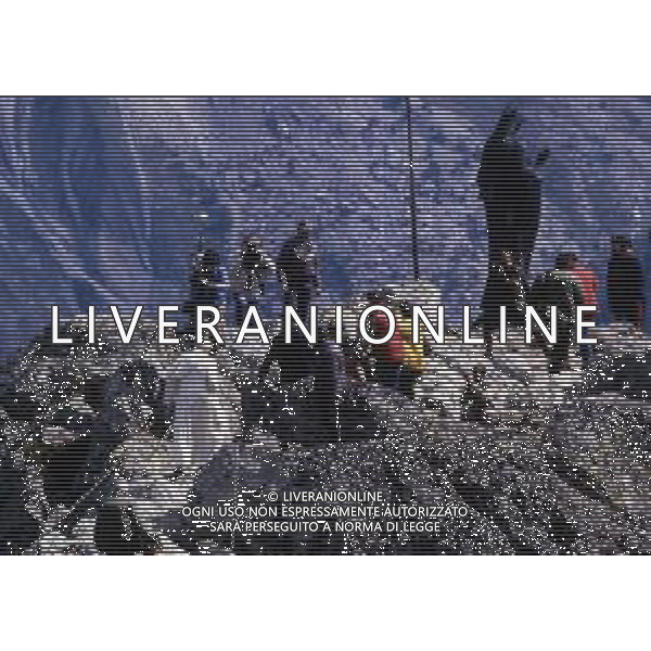 1986 MONTE BIANCO SANTA MESSA DI PAPA GIOVANNI II Karol Józef Wojtyła NELLA FOTO PAPA GIOVANNI II Karol Józef Wojtyła SUL MONTE BIANCO AG ALDO LIVERANI SAS