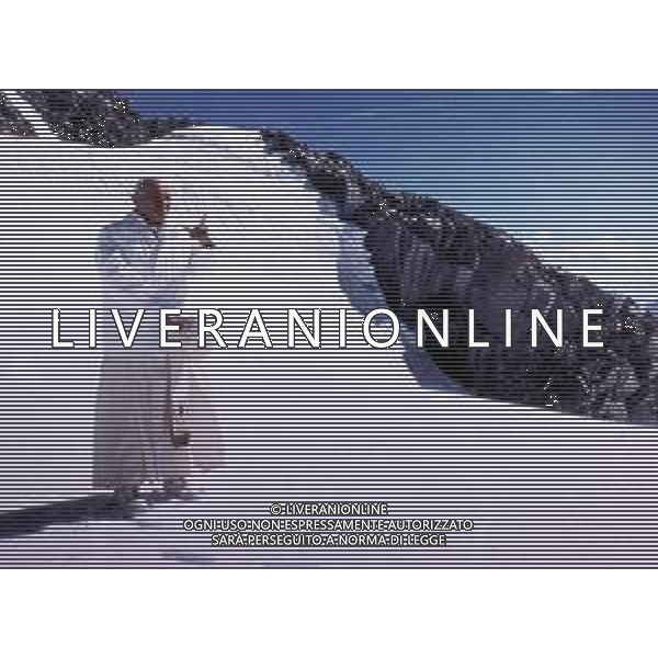 1986 MONTE BIANCO SANTA MESSA DI PAPA GIOVANNI II Karol Józef Wojtyła NELLA FOTO PAPA GIOVANNI II Karol Józef Wojtyła SUL MONTE BIANCO AG ALDO LIVERANI SAS