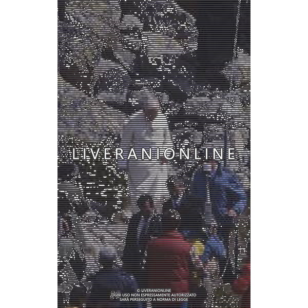 1986 MONTE BIANCO SANTA MESSA DI PAPA GIOVANNI II Karol Józef Wojtyła NELLA FOTO PAPA GIOVANNI II Karol Józef Wojtyła SUL MONTE BIANCO AG ALDO LIVERANI SAS