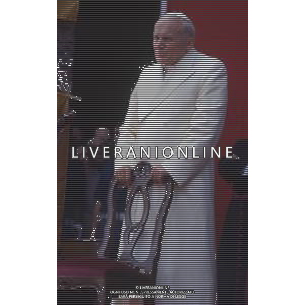 15-17 -06-1985 MARGHERA VISITA PASTORALE DEL PAPA GIOVANNI PAOLO II Karol Józef Wojtyła NELLA FOTO PAPA GIOVANNI PAOLO II A MARGHERA AG ALDO LIVERANI SAS