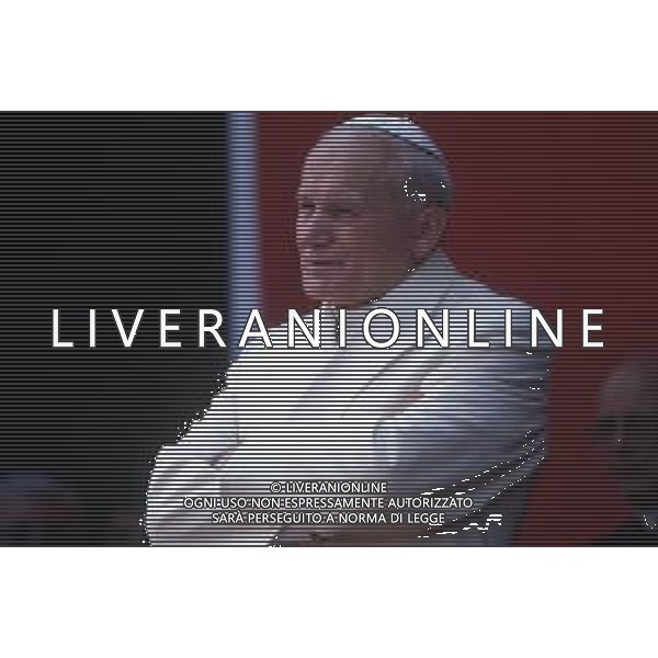 15-17 -06-1985 MARGHERA VISITA PASTORALE DEL PAPA GIOVANNI PAOLO II Karol Józef Wojtyła NELLA FOTO PAPA GIOVANNI PAOLO II A MARGHERA AG ALDO LIVERANI SAS