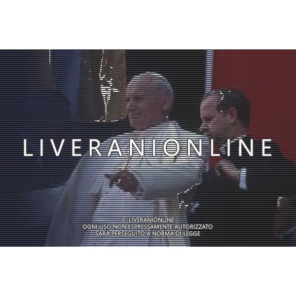 15-17 -06-1985 MARGHERA VISITA PASTORALE DEL PAPA GIOVANNI PAOLO II Karol Józef Wojtyła NELLA FOTO PAPA GIOVANNI PAOLO II A MARGHERA AG ALDO LIVERANI SAS