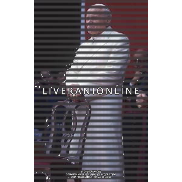 15-17 -06-1985 MARGHERA VISITA PASTORALE DEL PAPA GIOVANNI PAOLO II Karol Józef Wojtyła NELLA FOTO PAPA GIOVANNI PAOLO II A MARGHERA AG ALDO LIVERANI SAS
