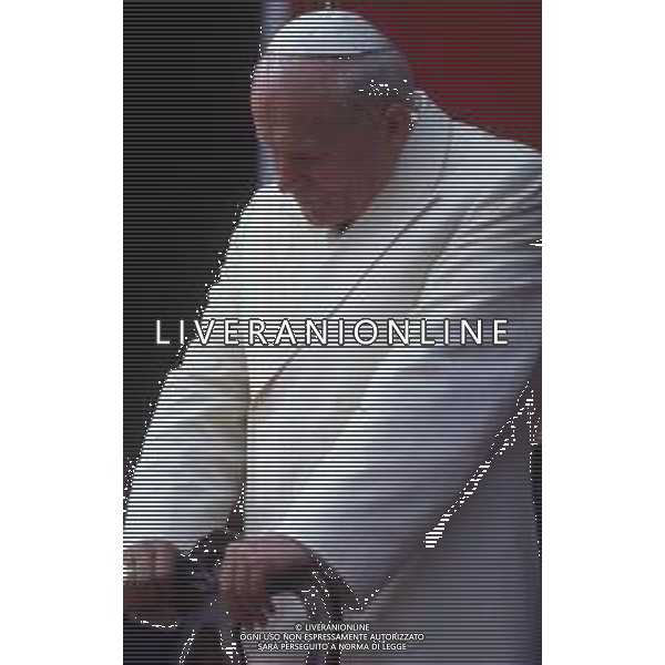 15-17 -06-1985 MARGHERA VISITA PASTORALE DEL PAPA GIOVANNI PAOLO II Karol Józef Wojtyła NELLA FOTO PAPA GIOVANNI PAOLO II A MARGHERA AG ALDO LIVERANI SAS
