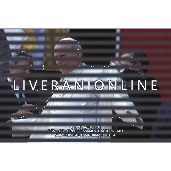 15-17 -06-1985 MARGHERA VISITA PASTORALE DEL PAPA GIOVANNI PAOLO II Karol Józef Wojtyła NELLA FOTO PAPA GIOVANNI PAOLO II A MARGHERA AG ALDO LIVERANI SAS