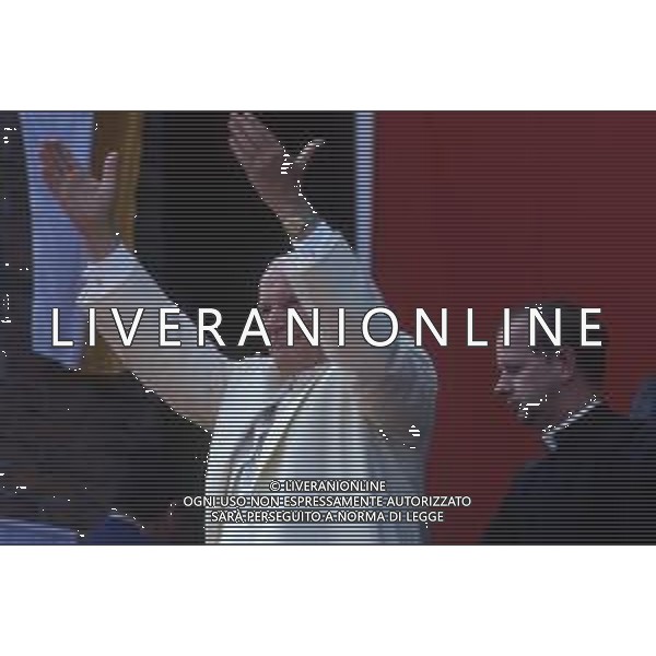 15-17 -06-1985 MARGHERA VISITA PASTORALE DEL PAPA GIOVANNI PAOLO II Karol Józef Wojtyła NELLA FOTO PAPA GIOVANNI PAOLO II A MARGHERA AG ALDO LIVERANI SAS