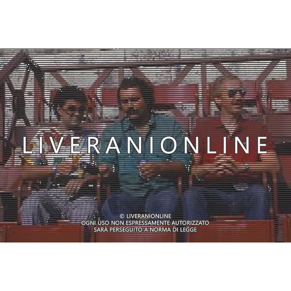 RETROSPETTIVA CRISTIANO MINELLONO -Cristiano Minellono, nome d\'arte di Cristiano Minellono dei S. Martino d\'Arundello, detto anche Popy, è un attore e paroliere italiano NELLA FOTO CRISTIANO MINELLONO CON CRISTIANO MALGIOGLIO E DIEGO ABATANTUONO AG ALDO LIVERANI SAS
