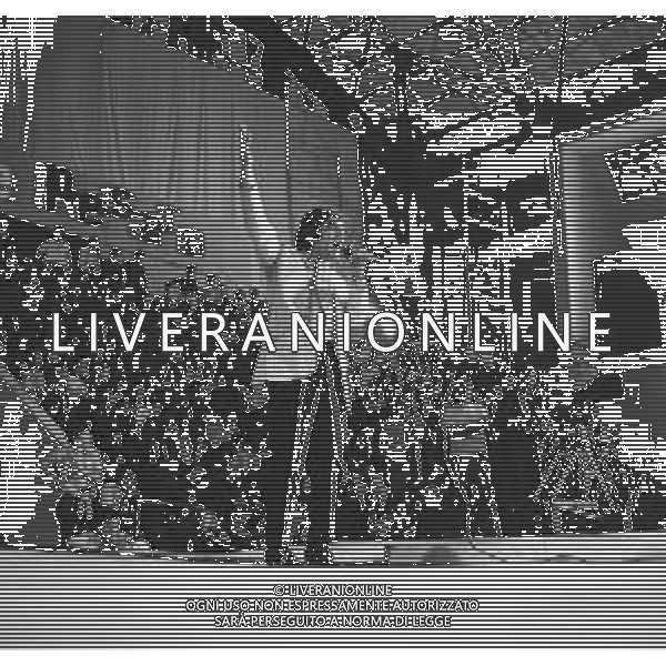 Torneo Internazionale di Musica Leggera, Palazzetto dello Sport di Pesaro Luglio 1969 - RETROSPETTIVA Nella foto Mino Reitano ©Archivio Giovanni Liverani/AGENZIA ALDO LIVERANI SAS