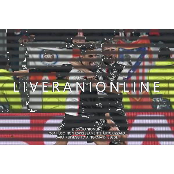 Torino 26.11.2019 Stadio Allianz Stadium Juventus vs Atletico Madrid Gruppo D Giornata 5 di 6 ©Falzone/Agenzia Aldo Liverani Nella foto : Esultanza gol di Paulo Dybala
