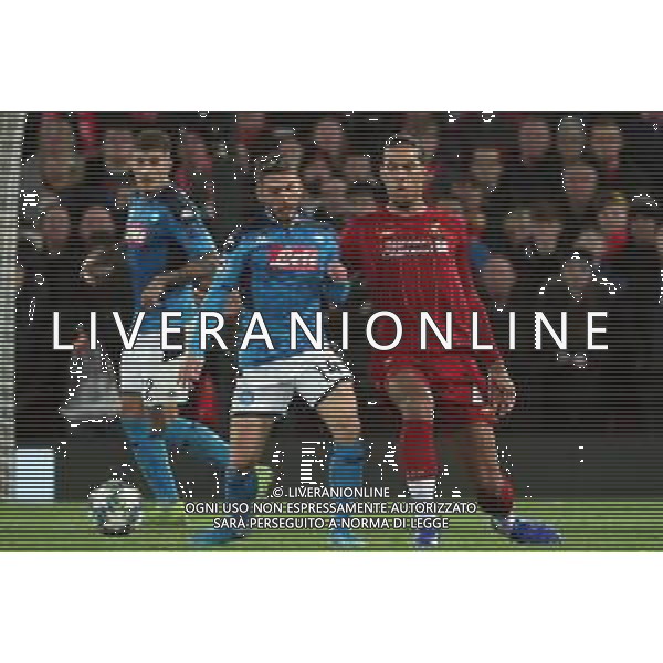 LIVERPOOL - NAPOLI CHAMPIONS LEAGUE 27.11.2019 NELLA FOTO: DRIES MERTENS, VIRGIL VAN DIJK ©MOSCA/AGENZIA ALDO LIVERANI SAS