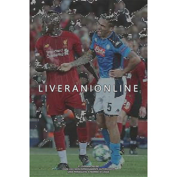 LIVERPOOL - NAPOLI CHAMPIONS LEAGUE 27.11.2019 NELLA FOTO: SADIO MANE\', MARQUEZ ALLAN ©MOSCA/AGENZIA ALDO LIVERANI SAS