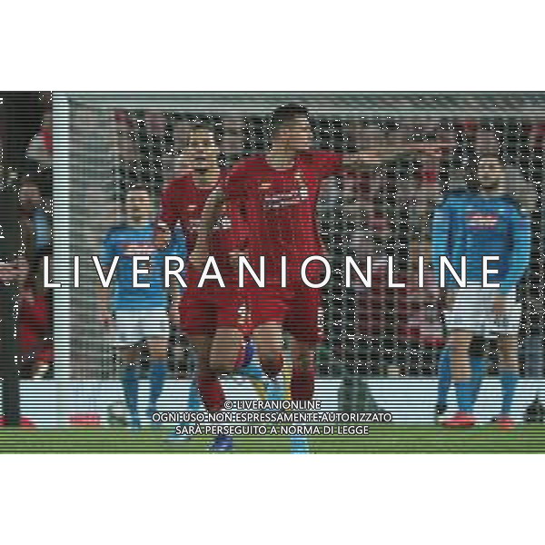 LIVERPOOL - NAPOLI CHAMPIONS LEAGUE 27.11.2019 NELLA FOTO: ESULTANZA DOPO IL GOL DI DEJAN LOVREN ©MOSCA/AGENZIA ALDO LIVERANI SAS