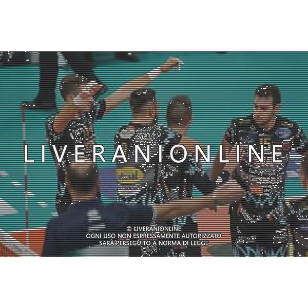 Campionato Italiano di Volley Superlega Serie A 2019/2020 Perugia, Italia 27/11/2019 Sir Safety Conad Perugia vs Globo Banca Popolare del Frusinate Sora Nella foto: sir safety conad perugia eesultalta FOTO LORIS CERQUIGLINI-ALESSIO MARINI-AG ALDO LIVERANI SAS
